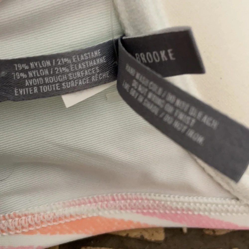 New Aerie Swim Halter Bikini Top 36C Multicolor - Picture 7 of 10